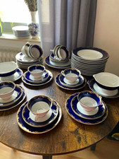 Rosenthal Classic Rose Kobaltblau Gold Service &ndash; 47 Teile (Kombiservice)