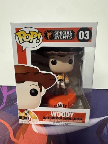 Funko Pop! Vinyl: Pixar - Woody (as Giants Player) - MLB 03 Special Events  Read