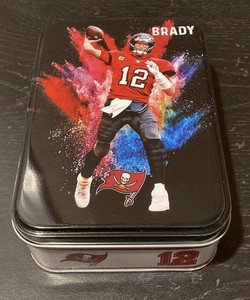 Tom Brady PRIZM COLOR BLAST COLLECTORS TIN (Empty) Tampa Bay Buccaneers