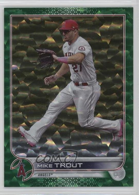2022 Topps Series 1 Green Foil 311/499 Mike Trout #27 lz7