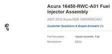 410cc Injectors For Honda Acura Rdx Denso B16 B18 K20 K24 Dc Eg Ek Itr Ctr Typer