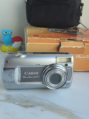 Canon PowerShot A470 7.1MP Digital Camera SILVER - FULLY FUNCTIONAL