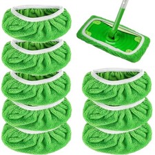 8 Reusable Sweep Cloths Microfiber Wet/Dry Mop Pads Fits Swiffer Sweeper Refills