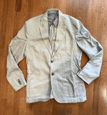 Faherty Reserve Men s Medium Cotton Linen Lightweight Blazer unstructured