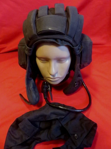 Ukrainian Military 6-rib Hat/CAP tank driver with headset 2023. large size 59-60