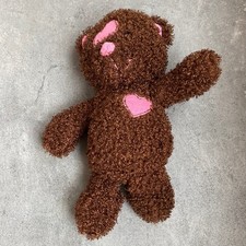 Dan Dee Collectors Choice Valentine s Bear Pink Heart Accents Plush Stuffed