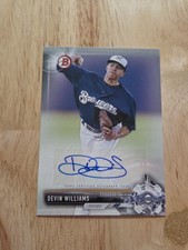 2017 Bowman DEVIN WILLIAMS Autograph #PA-DW Prospect Auto Brewers