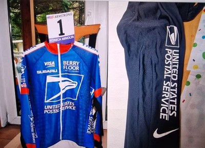 US Postal USPS Jacke Bib Hose Nike Lance Armstrong XXL Nr 1 Stick
