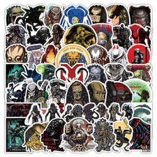 Alien/Predator Inspired Scrapbook/Skateboard Vinyl Sticker Set Of 50 Pieces