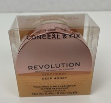 Makeup Revolution Loose Setting Powder Conceal Fix Deep Honey 0.45 oz