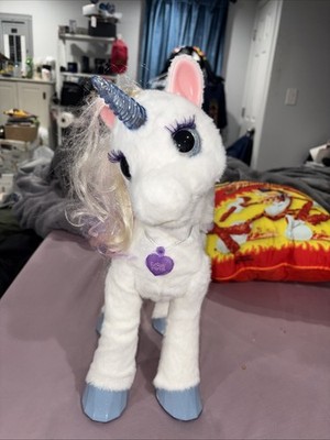 FurReal Friends StarLily My Magical Unicorn Interactive Plush Toy Light Up Horn