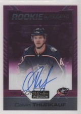 2020 O-Pee-Chee Platinum Rookie Matte Pink 74/99 Calvin Thurkauf #R-CT Auto a3q