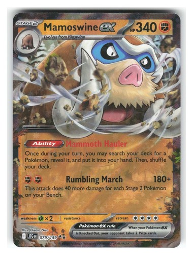 Mamoswine ex 079/159 Holo from Pokemon TCG SV09: Journey Together (JTG), NM