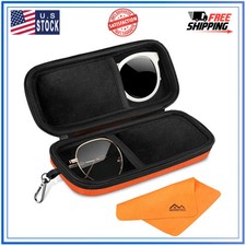 Dual Glasses Case Hard Shell, Shockproof Sunglasses Box for Travel  Car