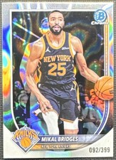 2025-26 Bowman Basketball Mikal Bridges Lava /399 New York Knicks - NEW!