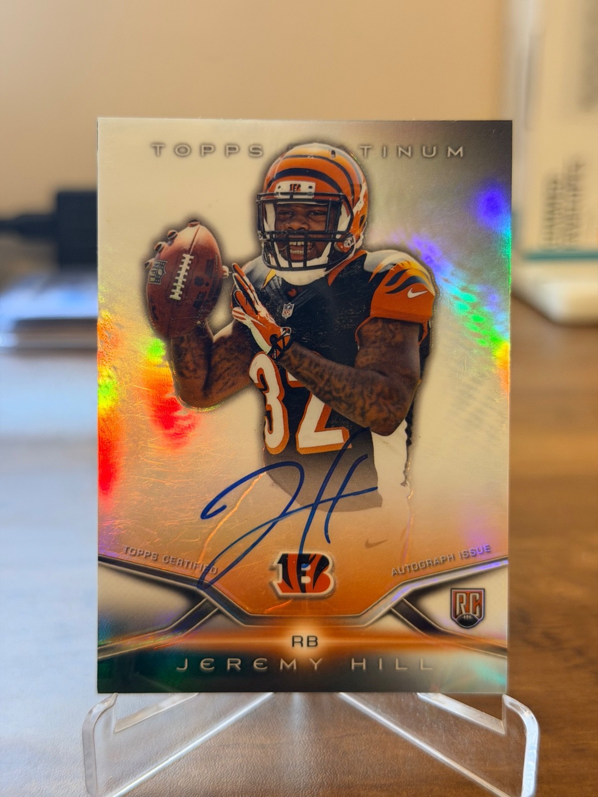 Jeremy Hill Topps Platinum Rookie Autograph #29 Base