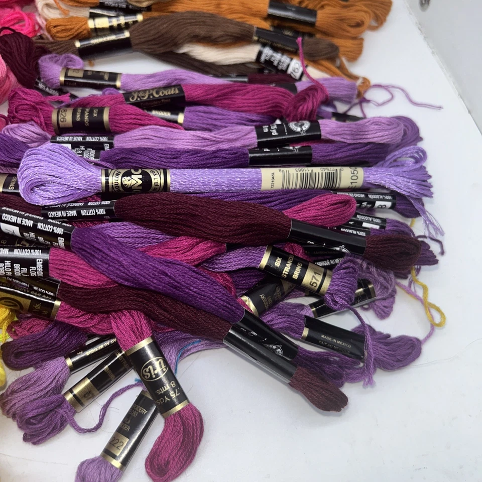 270 Skeins DMC J&P Coats Cotton Embroidery Thread Floss NOS J60 - Image 2 of 4