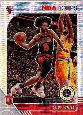 2019-20 Hoops Premium Stock #204 Coby White Prizms Pulsar