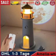 Leuchtturm Deko, LED Mondlicht Projektor Lampe mit Fernbedienung Mond Nachtlicht