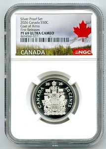 2026 CANADA 50 CENT .9999 SILVER PROOF NGC PF69 HALF DOLLAR FIRST RELEASES