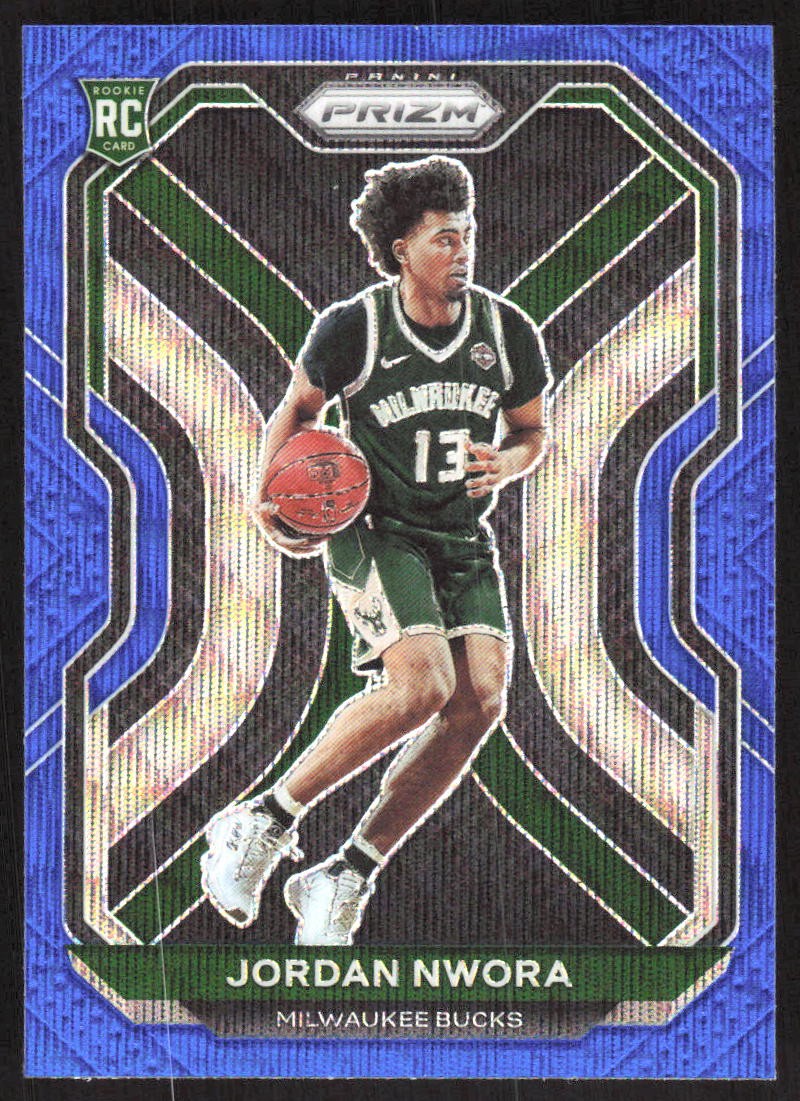 459H 2020-21 Panini Prizm #273 Jordan Nwora Blue Wave Prizms