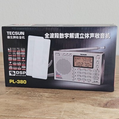TECSUN PL-380 (Black Color) DSP PLL World Band Radio ENGLISH VERSION  (US Seller