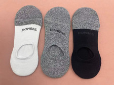 3 pairs Bombas Women's No Shows Socks Size Medium 8-10.5 3 Colors