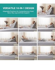 3PCS Adjustable Orthopedic Wedge Pillow Set for Back Pain  Post Surgery, Reflux