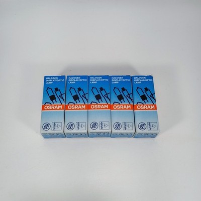 Osram 64610 Halogen Display/Optic Lamp 50W 12V G6.35 Lot Of 5 New Bulbs 