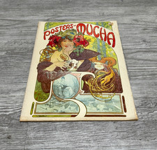 Vintage 1975 POSTERS OF MUCHA By Alphonse Mucha Book of 22 Prints Art Nouveau