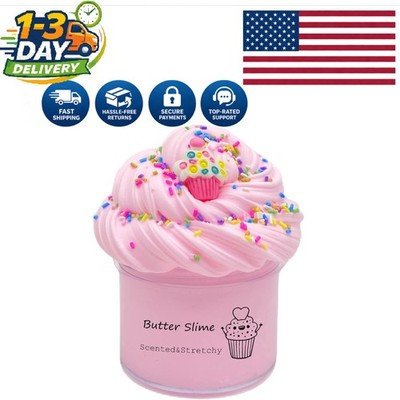200ml Butter Cake Slime - Scented, Stretchy Fun for Kids' Birthdays & Easter