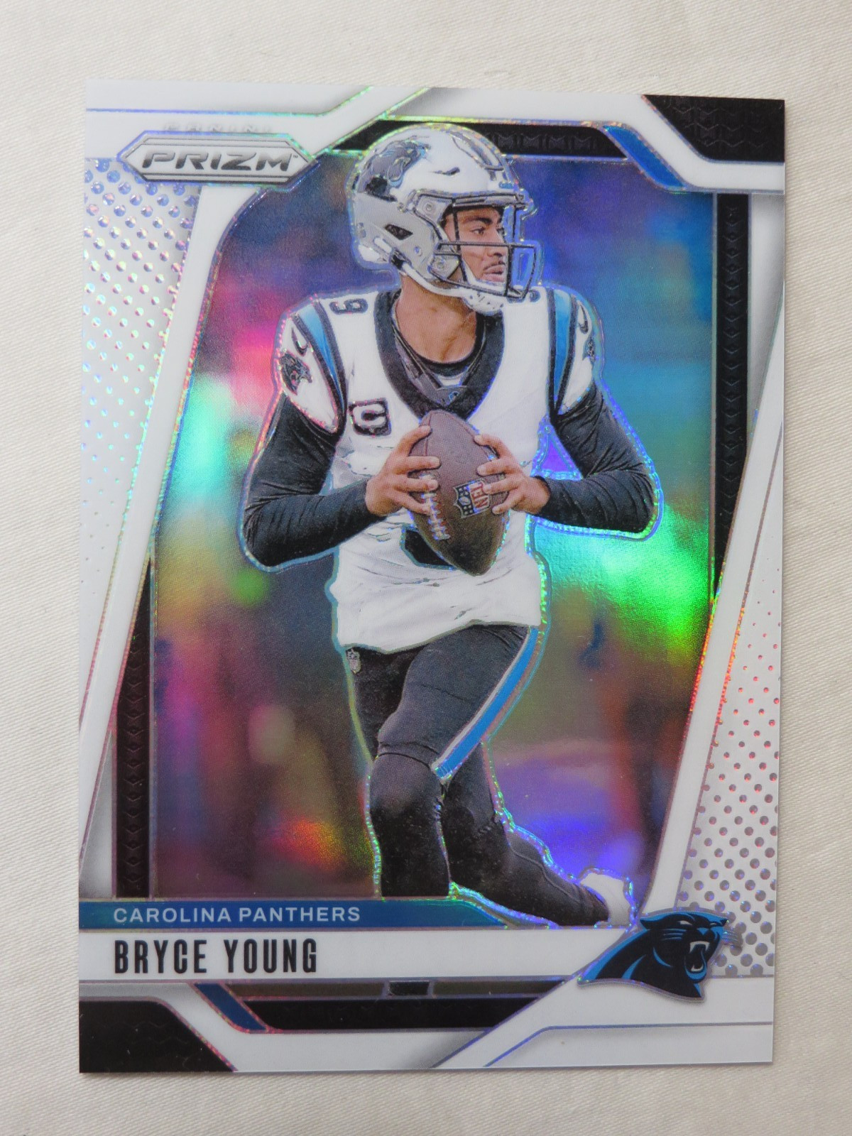 2024 Panini Prizm NFL Bryce Young #37 White Prizm SP/35 Carolina Panthers