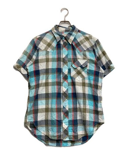 Engineered Garments, Engineered Garments Men's Vintage Western Shirt Blue M Cotton
