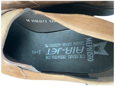 Mephisto Penny Loafers Men Size 11.5 US Air-Jet Brown Apron 