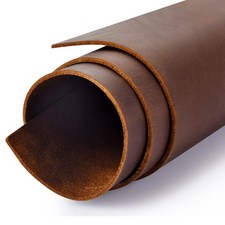 Genuine Leather Tooling Sheets 1.8-2.0MM Thick Top 8"x12", Dark Brown