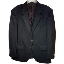 STAFFORD. Executive. Men's black Jacket. 100 Wool. Fully lined. Size 42R.