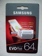 Samsung MicroSDXC EVO Plus Memory Card with Adapter 64GB
