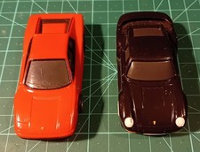 Lot 2 slot car AFX AURORA Ferrari Testarossa+Porsche 959