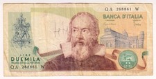 1973 Italy 2000 Lire 268861 Paper Money Banknotes Currency
