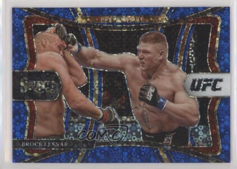 2021 Panini Select UFC Premier Level Blue Disco Prizm 51/99 Brock Lesnar jd9