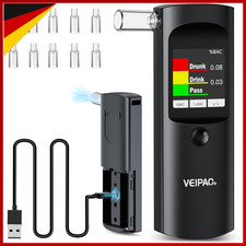 Alkoholtester Tragbar Digital Promillemessger&auml;t Hohe Genauigkeit 11 Messungen