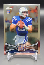 2012 Topps Chrome Andrew Luck RC #1 SP Image Variation Both Hands Colts