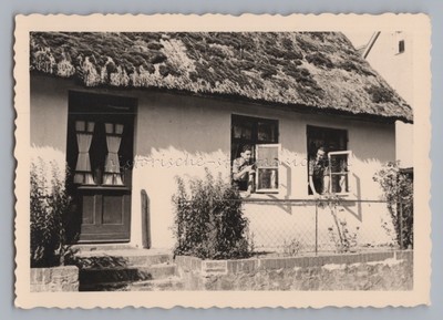 Holiday Koserow Usedom - farmhouse thatched roof house - old photo
