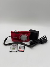 Nikon Coolpix S3100 14.0MP Digital Camera Red Bundle