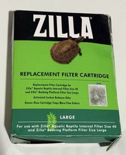 Zilla Reptile Pet Terrarium Water Filter Replacement Cartridge Large, 3-Pack