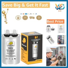 5uF 370/440V Air Conditioner Capacitor Multi-Purpose Round Copper New