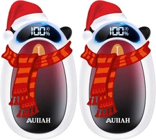Hand Warmers Rechargeable with LED Display Magnetic 2 Pack, 4 Levels Heat, Porta