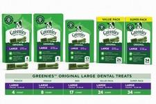 Greenies Original Large Dental Dog Treats, Dog Dental Chews, Original Flavor