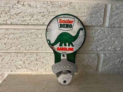 Sinclair Dino Dinosaur Gasoline Steel Bottle Opener 16 Ga  Steel Starr type