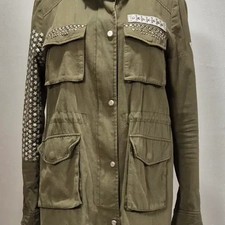 Egoist Khaki Star Studded Yaseon Jacket Size 66 Heavily Used